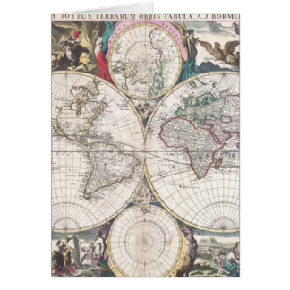 Mapa de Bormeester del mundo de 1685
