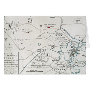 MAPA DE BOSTON-CONCORD, 1775