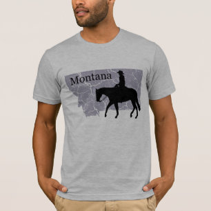 Mapa de bovinos Montana mezcla camiseta gris