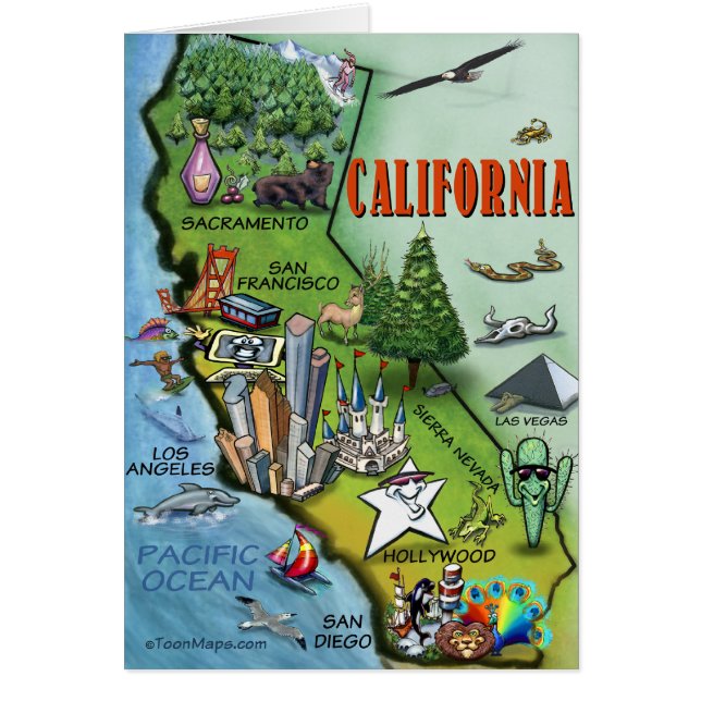 Mapa de California (Frente)