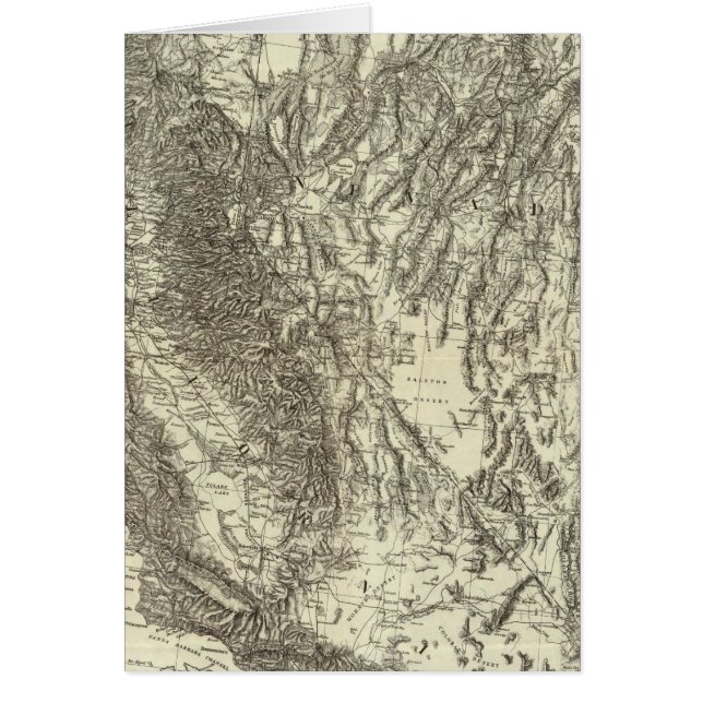 Mapa de California y Nevada (Frente)