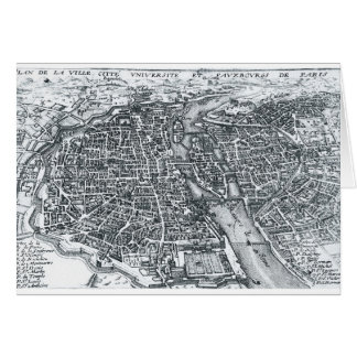 Mapa de calle del vintage de París Francia