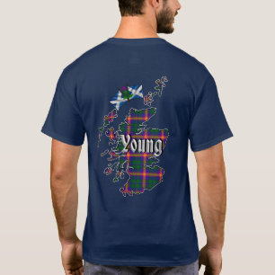 Mapa de camiseta de Escocia para jóvenes con disti