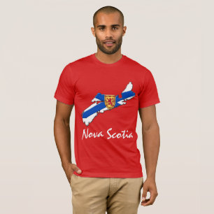 Mapa de camisetas de Nueva Escocia