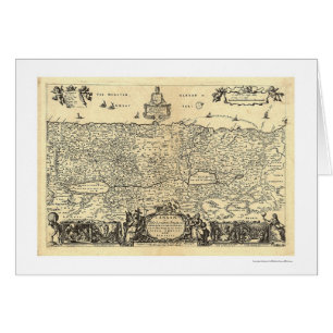 Mapa de Canaan la tierra de la promesa por Moxon