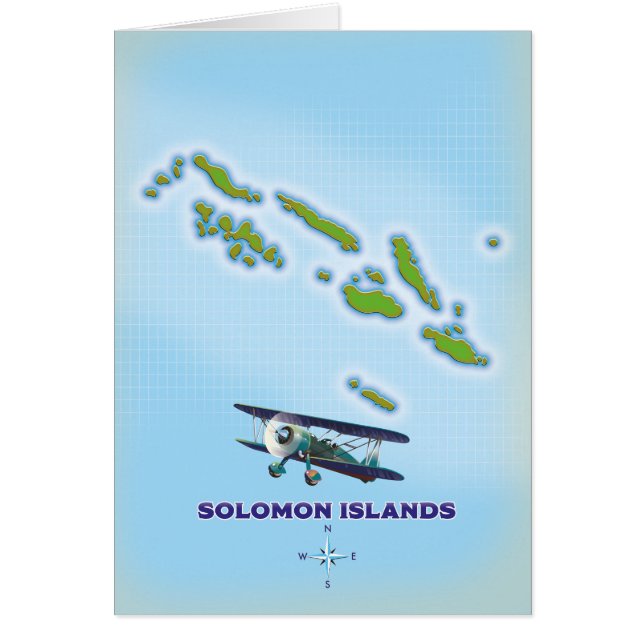 Mapa de cartografía de las islas Salomón. (Frente)