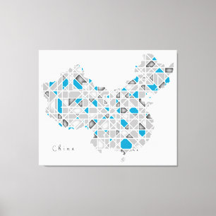 Mapa de China   Arte Crystal Diamond Style
