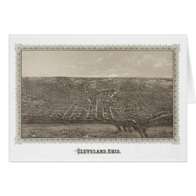 Mapa de Cleveland, Ohio (Anverso (Horizontal))