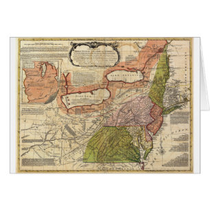 Mapa de colonias británicas medias en América 17