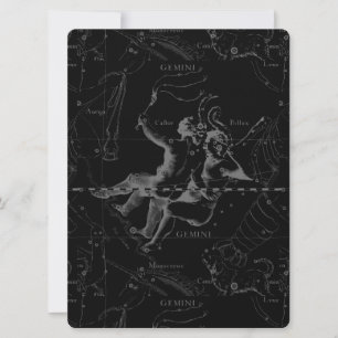 Mapa de constelación de Gemini grabado por Heveliu