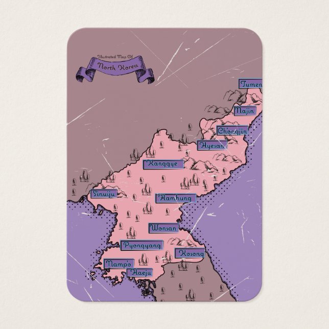 Mapa de Corea del Norte (Frente)