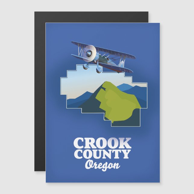 Mapa de Crook County Oregon (Anverso/Reverso)