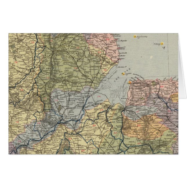 Mapa de cuencas hidrográficas Inglaterra, Gales 4 (Anverso (Horizontal))