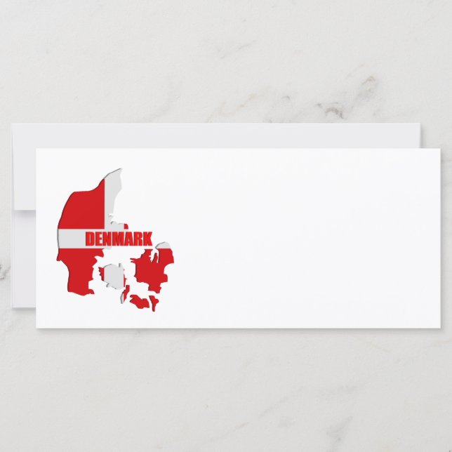 Mapa de Dinamarca (Anverso)