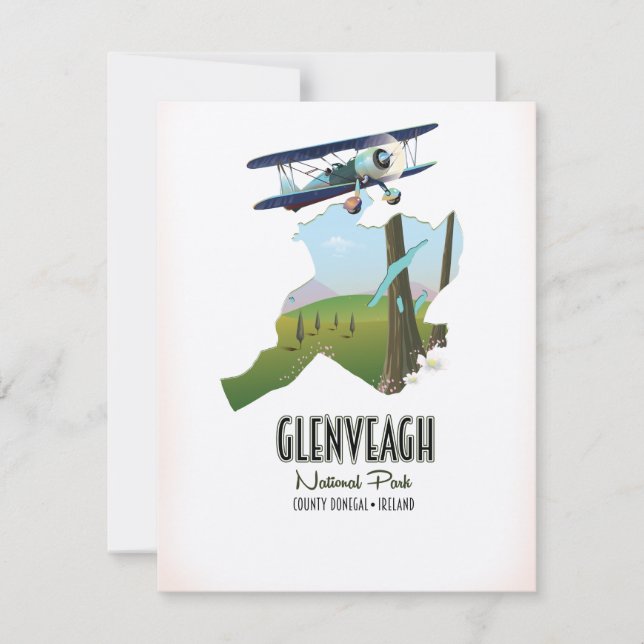 Mapa de Donegal en el condado de Irlanda del parqu (Anverso)