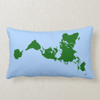 Mapa de Dymaxion - almohada lumbar