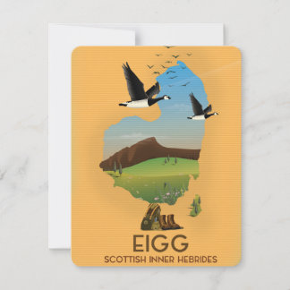 Mapa de Eigg Islas Hébridas Interiores Escocesas