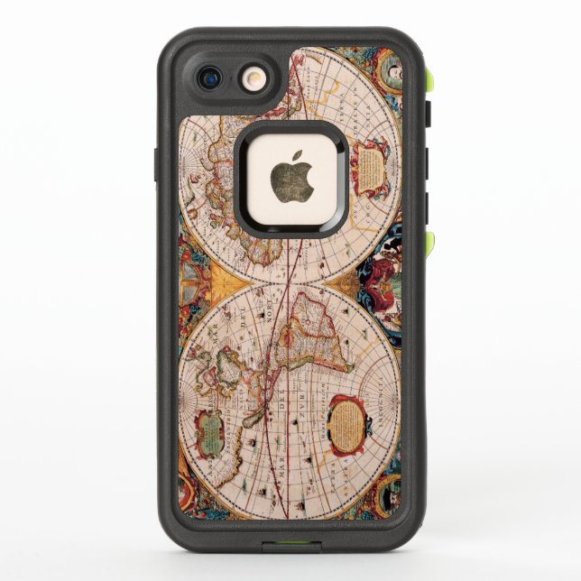 Mapa de época del conocido Circa Mundial 1630 (Reverso)