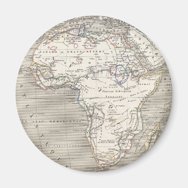 Mapa de época del imán de África (Frente)