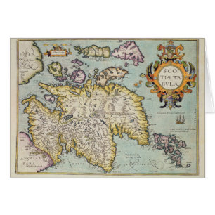 Mapa de Escocia el   Miliaria Scotia