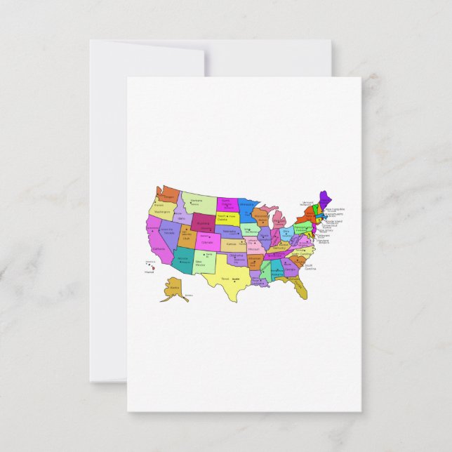 Mapa de Estados Unidos (Anverso)