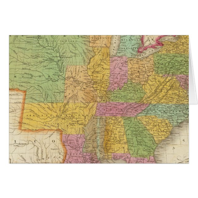 Mapa de Estados Unidos (Anverso (Horizontal))