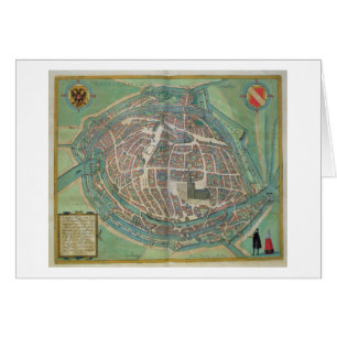 Mapa de Estrasburgo, de 'Civitates Orbis Terrarum