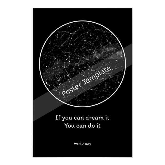 mapa de estrellas del poster (Anverso)