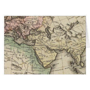 mapa de Europa, África del Norte y el Sudeste Asi