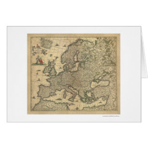 Mapa de Europa de Frederico de Wit 1700