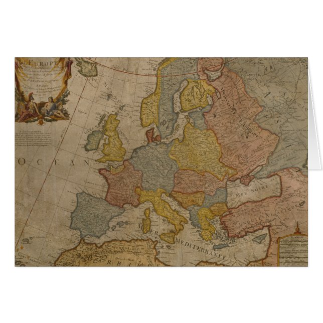 Mapa de Europa el | 1700 (Anverso (Horizontal))