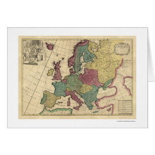 Mapa de Europa por Senex 1725