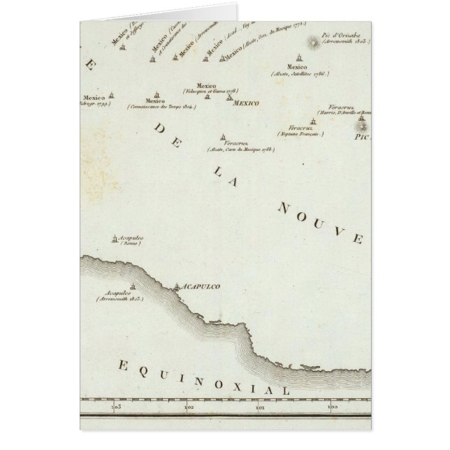 Mapa de falsa posición en México (Frente)