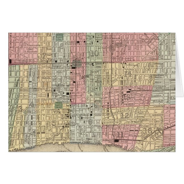 Mapa de Filadelfia de Mitchell (Anverso (Horizontal))