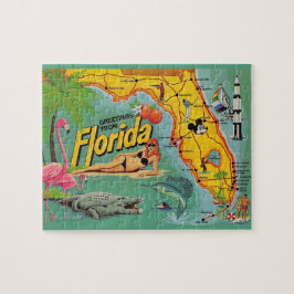 Mapa de Florida 8x10 rompecabezas