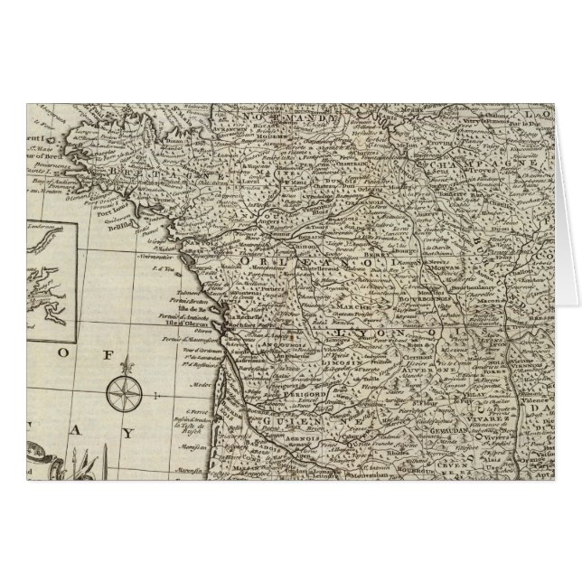 Mapa de Francia 2 (Anverso (Horizontal))