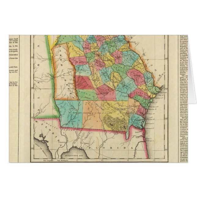 Mapa De Georgia (Anverso (Horizontal))