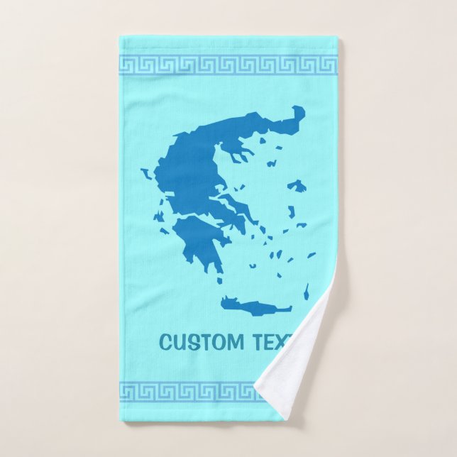 Mapa de Grecia (Toalla de mano)