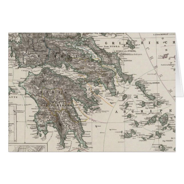 Mapa de Grecia de Stieler (Anverso (Horizontal))