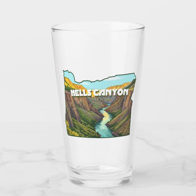 Mapa de Hells Canyon Oregon (Anverso)