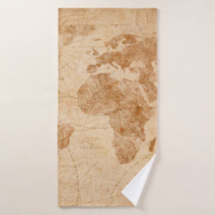 Mapa de ilustraciones del mapa del mundo antiguo,