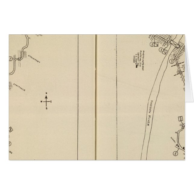 Mapa de índice del condado de Columbia Rensselaer  (Anverso (Horizontal))