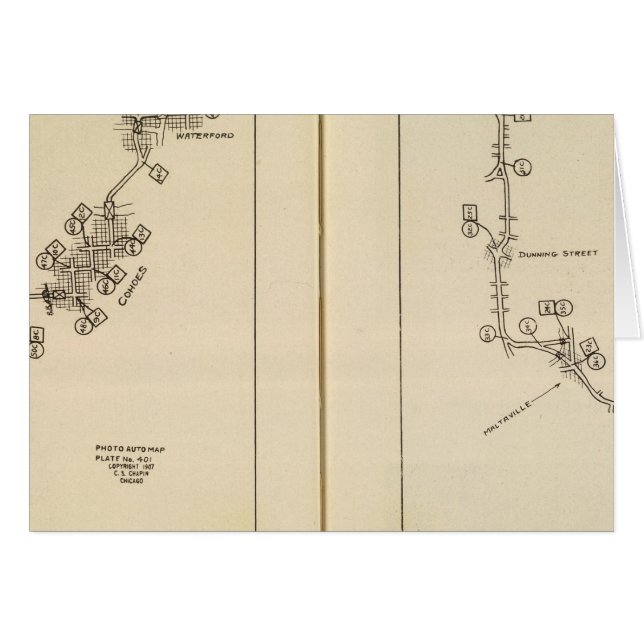 Mapa de índices Albany, Saratoga Springs (Anverso (Horizontal))