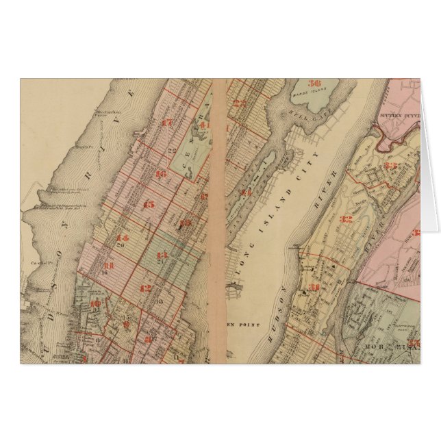 Mapa de índices Atlas, ciudad de Nueva York (Anverso (Horizontal))
