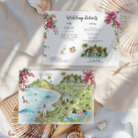 Mapa de Invitación de Boda en San Juan del Sur