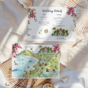 Mapa de Invitación de Boda en San Juan del Sur