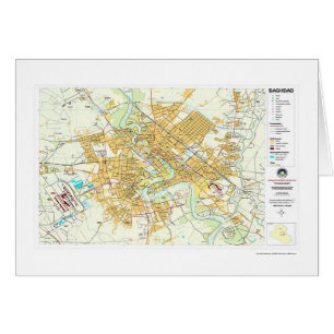 Mapa de Iraq de la ciudad de Bagdad - 2003