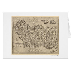 Mapa de Irlanda antigua de Mercator 1580