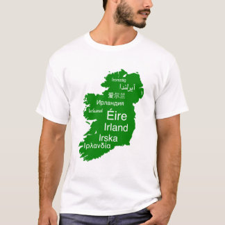 Mapa de Irlanda de camisetas masculinas