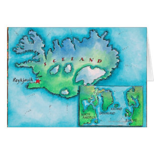 Mapa de Islandia